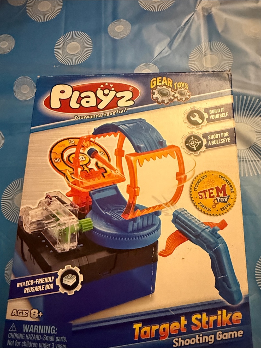 Target Strike Shooting Game - Blue and Orange STEM Playset